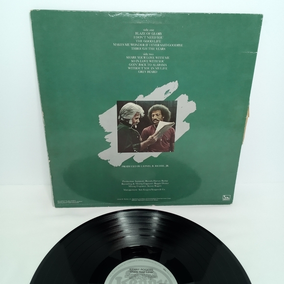 Kenny Rogers Lot Of 3 Vinyl Records Greatest Hits, Share Your Love, Duets Tested - Picture 11 of 13